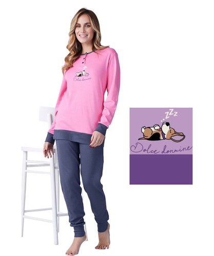 Pigiama donna jersey di - pigiama,