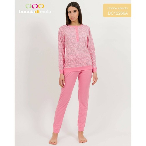 Pigiama serafino donna manica