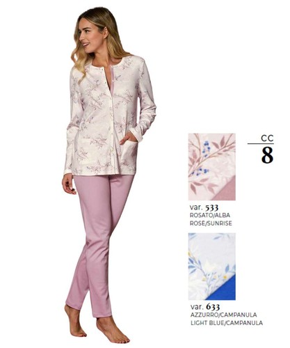 Pigiama donna aperto jersey - donna,